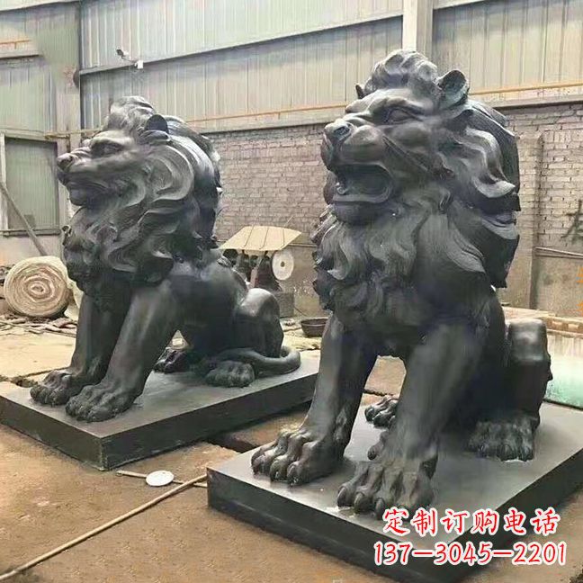 泉州铜雕汇丰狮子