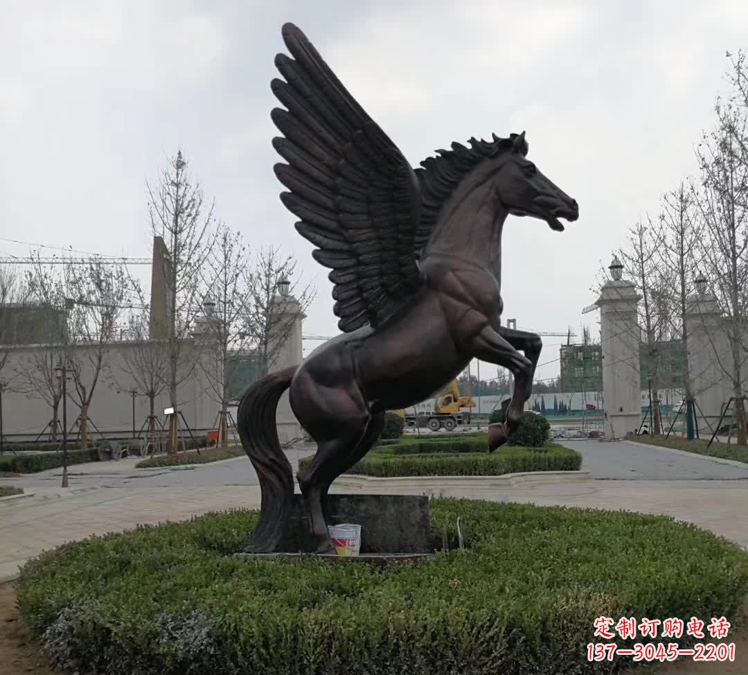 泉州铜雕景观飞马