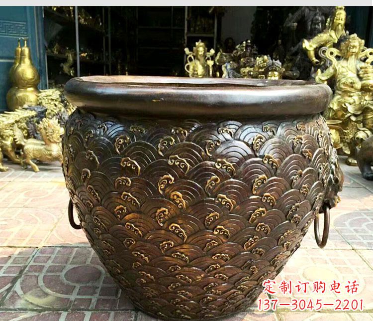 泉州铜雕景观花盆