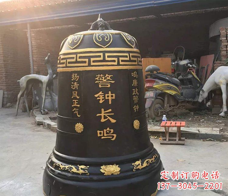 泉州铜雕警钟长鸣寺庙雕塑