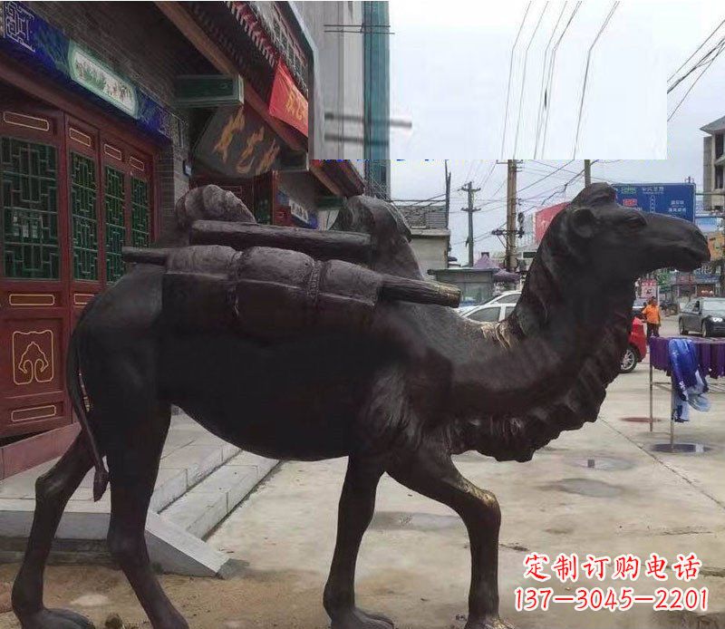 泉州铜雕骆驼公园动物雕塑