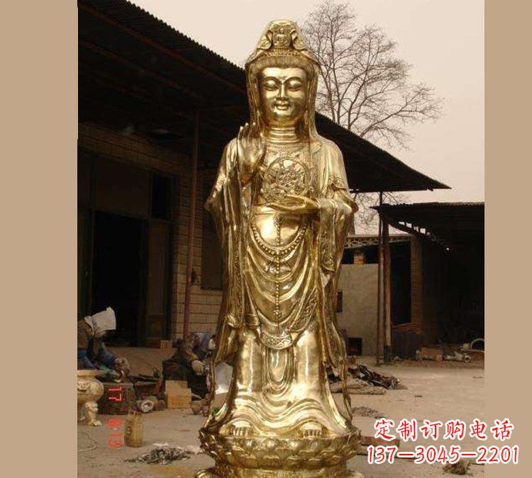 泉州铜雕南海观音