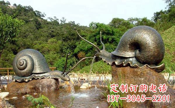 泉州铜雕喷水蜗牛