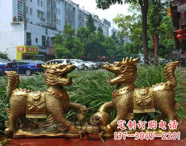 泉州铜雕麒麟神兽