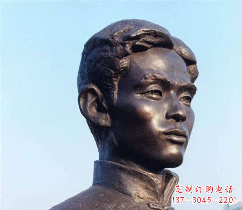 泉州铜雕人物头像