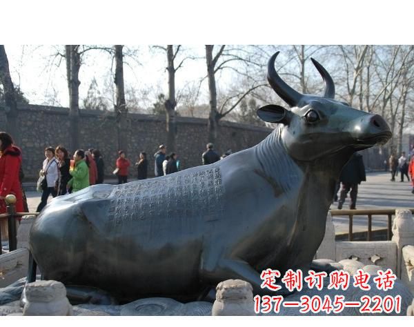 泉州铜雕孺子牛