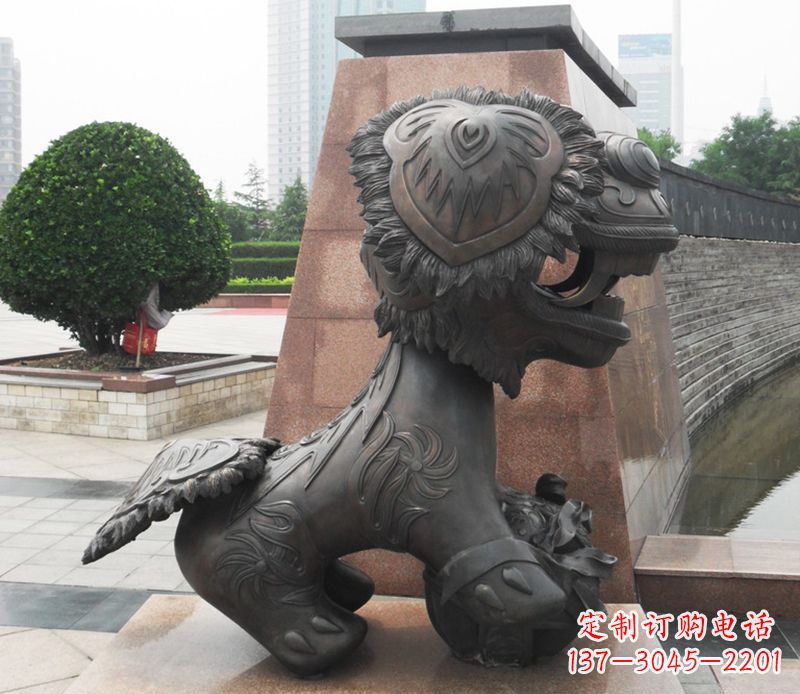 泉州铜雕狮子