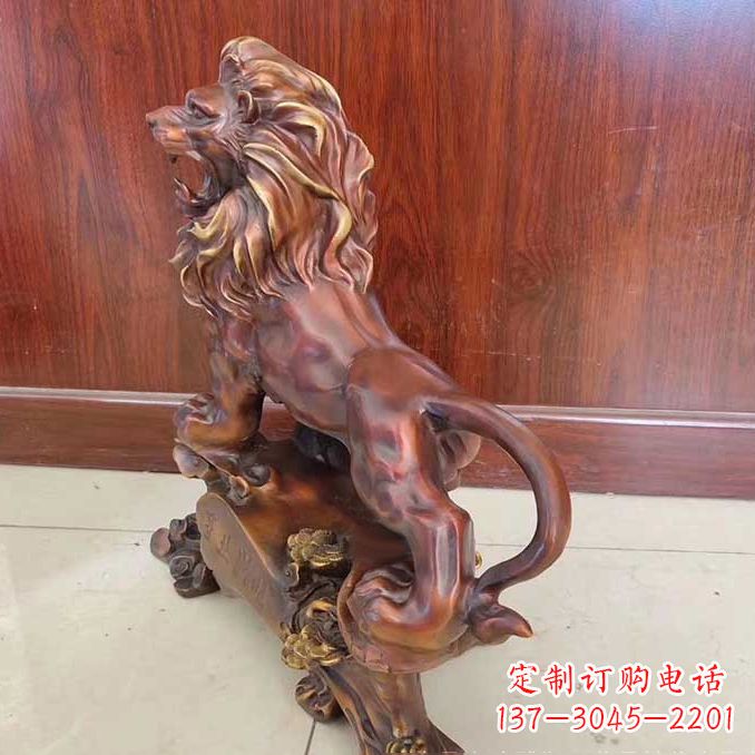 泉州铜雕狮子动物雕塑摆件
