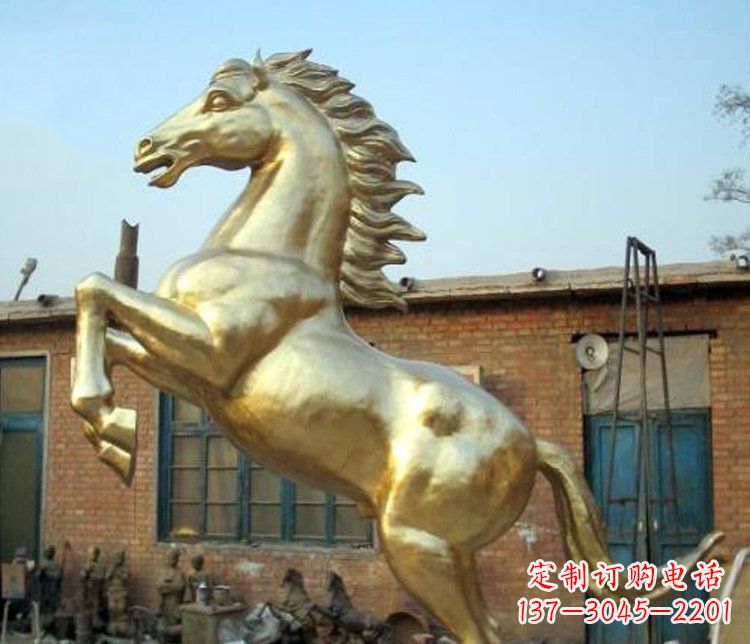 泉州铜雕室商场招财动物马雕塑
