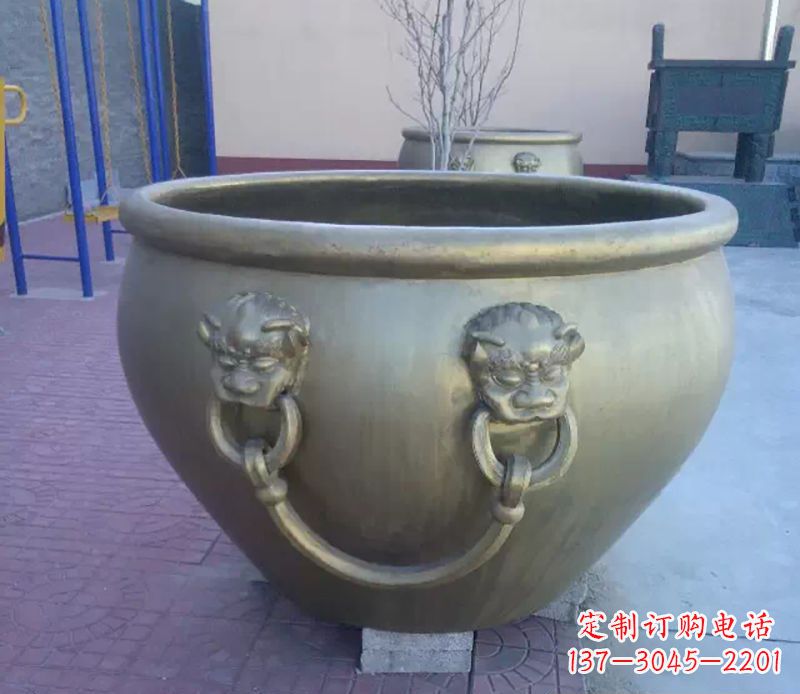 泉州铜雕水缸