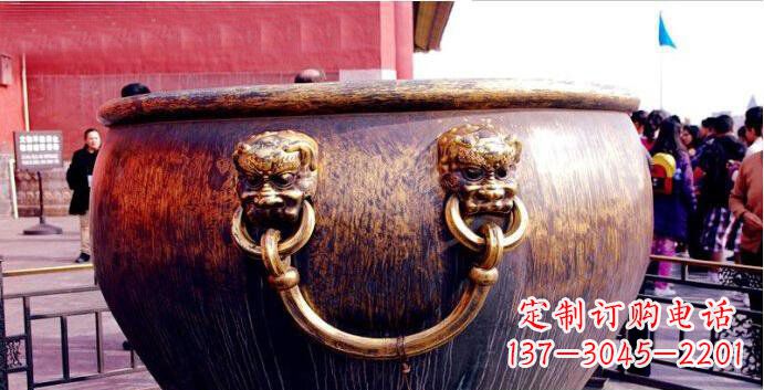 泉州铜雕水缸寺庙景观雕塑