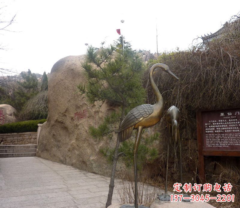 泉州铜雕仙鹤