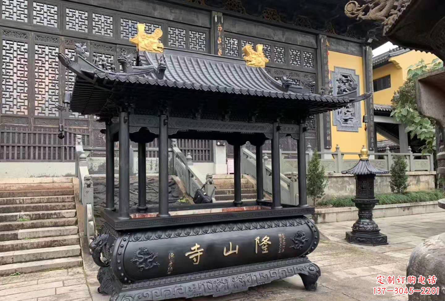 泉州铜雕香炉寺庙景观户外摆件
