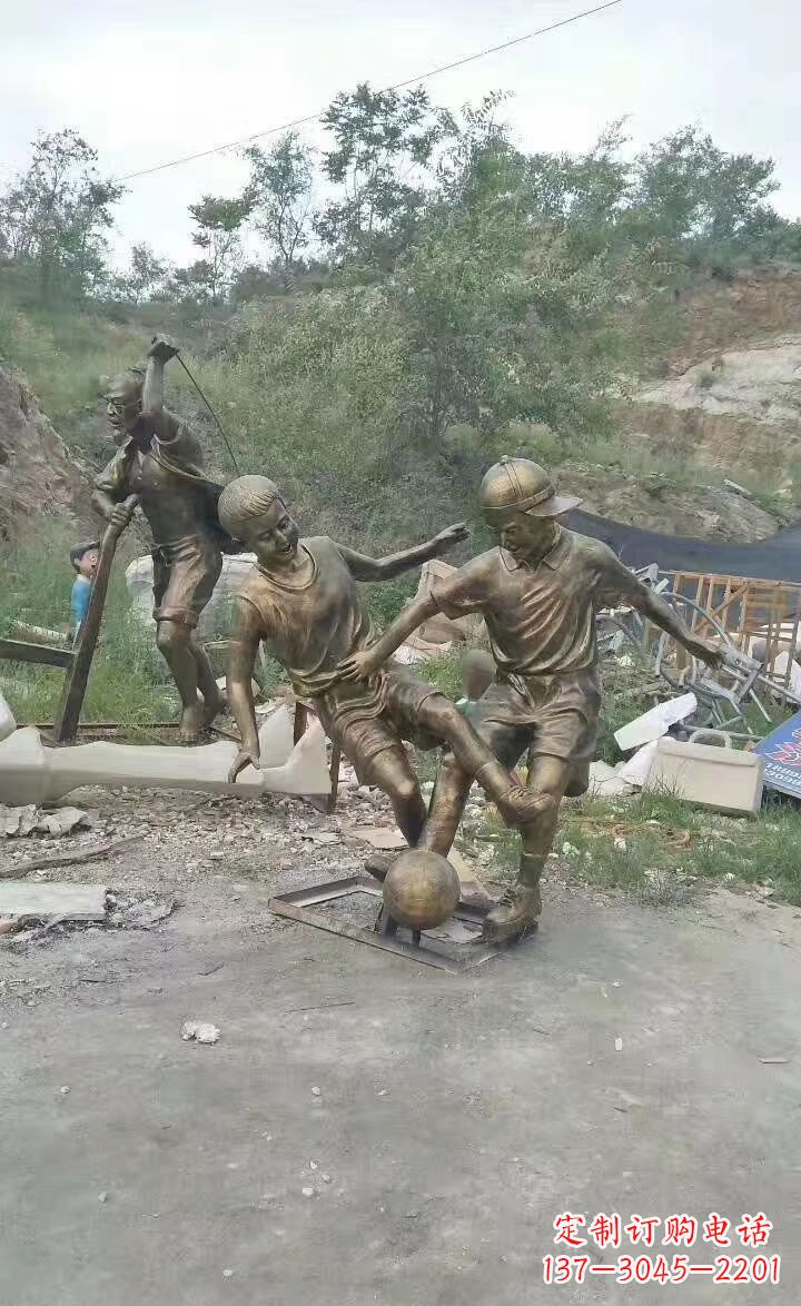 泉州铜雕小孩童趣人物雕塑