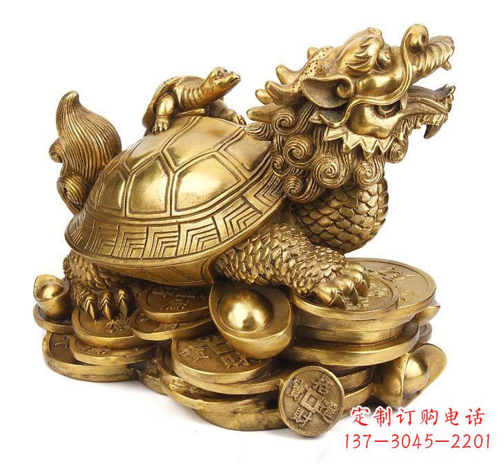 泉州铜雕招财龙龟