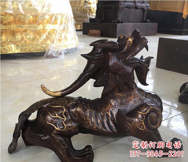 泉州铜雕招财辟邪貔貅雕塑摆件
