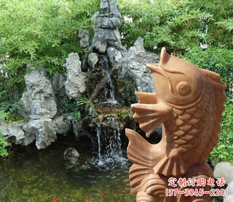 泉州晚霞红鲤鱼喷泉