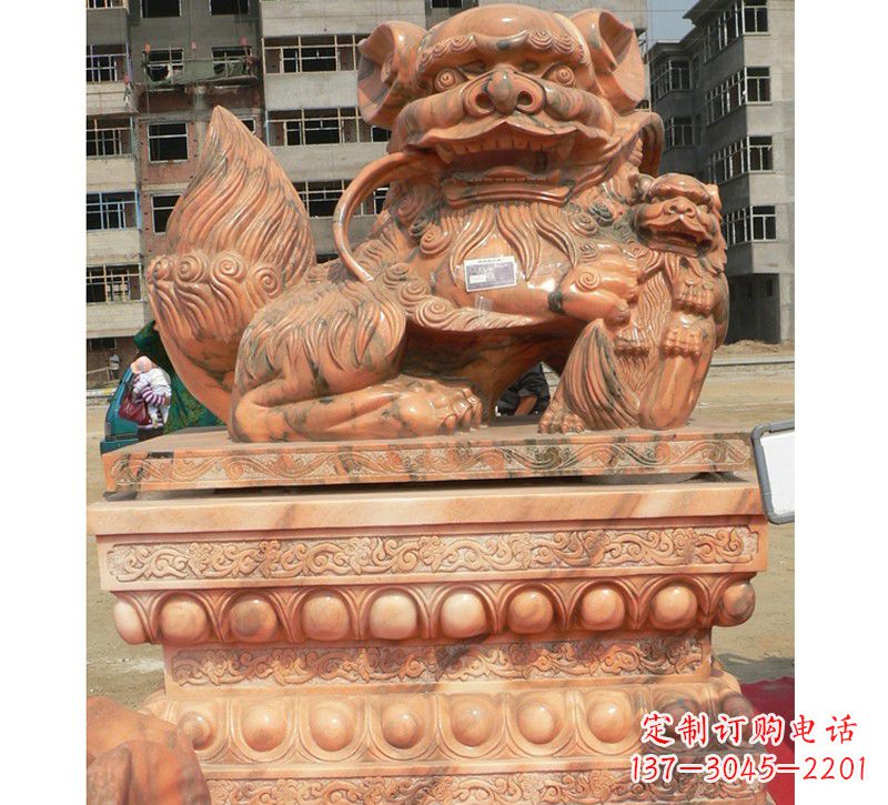 泉州晚霞红南方石狮子