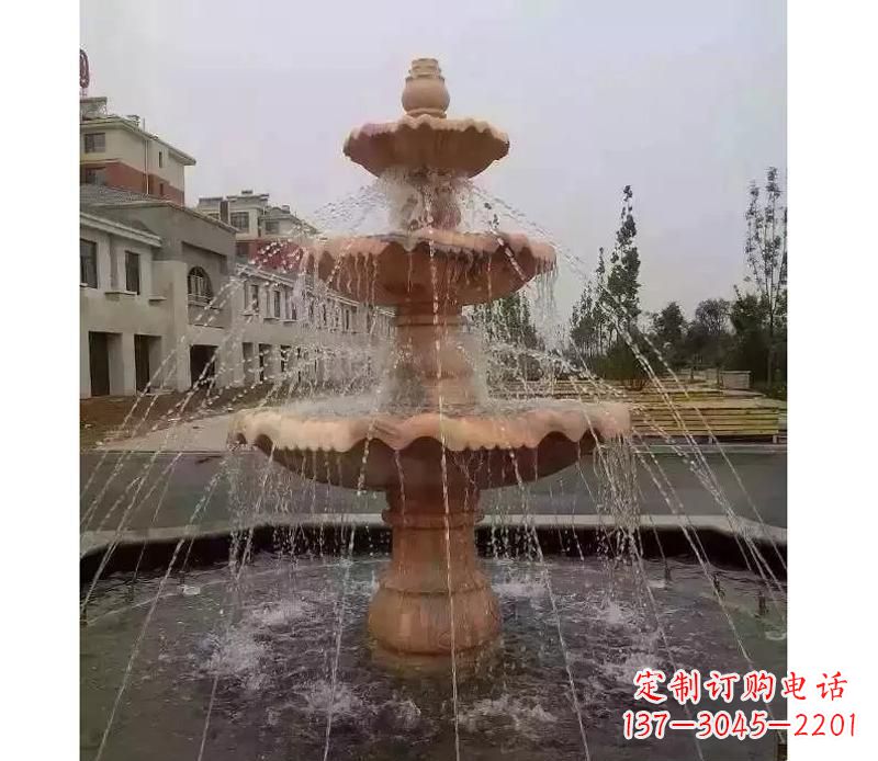 泉州晚霞红喷泉雕塑