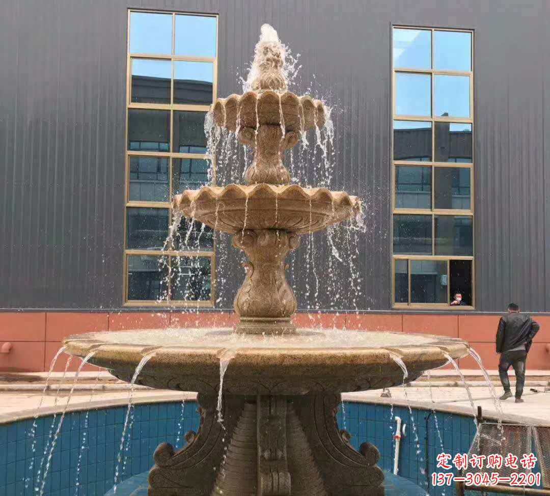 泉州晚霞红三层音乐喷泉