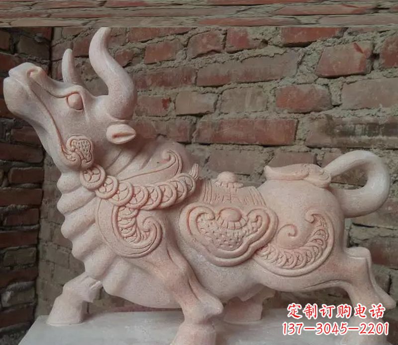 泉州晚霞红小牛雕塑