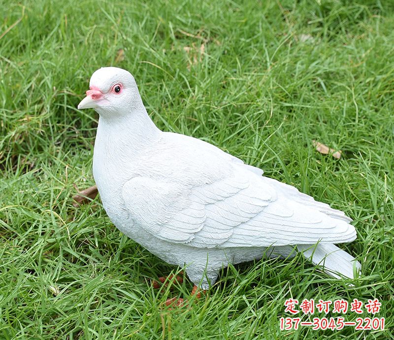 泉州潍坊和平鸽雕塑女孩