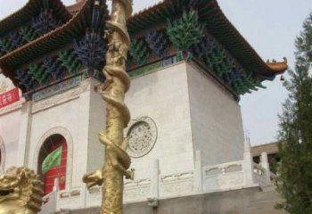 泉州流光雕刻，流露神韵——盘龙柱铜雕