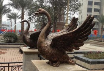 泉州专业制作铜质天鹅雕塑