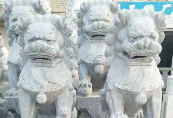 泉州企业景观装饰大理石狮子雕塑