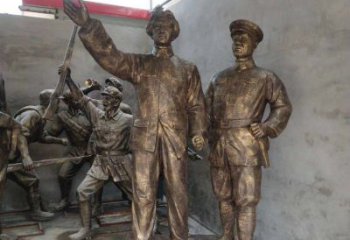 泉州青年时期毛主席铜雕，纪念未来的英雄