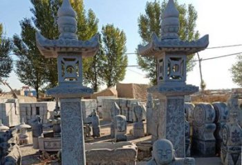 泉州青石仿古石灯雕塑，精美实用