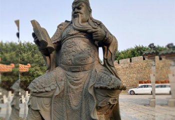 泉州青石关公雕塑，让您的家居更加古典优雅