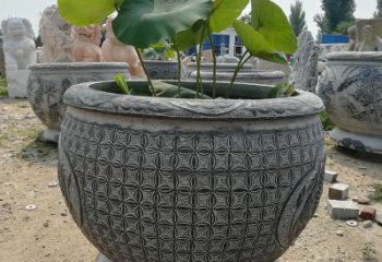 泉州荷花鱼石雕塑，精美雕塑展现浪漫情怀