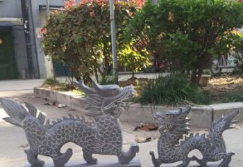 泉州青石雕刻母子龙是由中领雕塑工厂家生产的一…