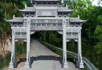 泉州青石牌坊雕塑，演绎精致经典