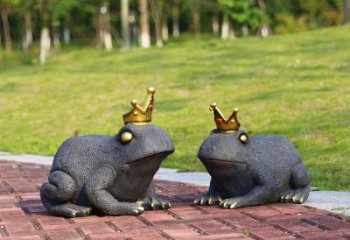 泉州青蛙王子玻璃钢动物雕塑摆件，温馨家居装饰佳品