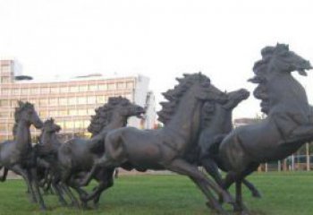泉州群马公园动物铜雕，让艺术描绘你的故事