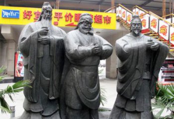 泉州铭记经典：三国英雄关羽雕塑