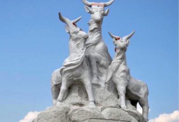 泉州多彩山羊雕塑精美制作
