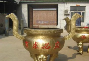 泉州三足香炉铜雕，装点你的寺庙