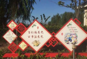 泉州把社会主义核心价值观融入不锈钢景观雕塑