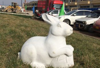 泉州精美兔子石雕精品，点缀家居美景