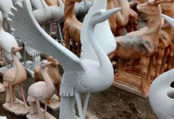 泉州丹顶鹤雕塑，令您汲取自然之美
