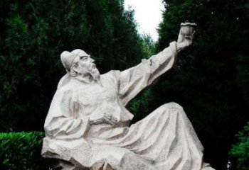 泉州百花齐放的李白雕塑
