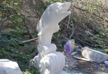 泉州石雕海豚海浪