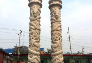 泉州石雕华表盘龙柱，雕塑工艺的精美展示