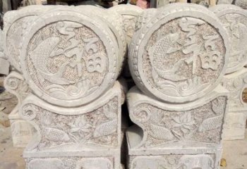 泉州精美绝伦的金蟾蜍门墩雕塑