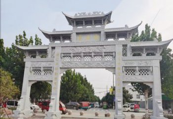 泉州石雕牌坊-人物雕塑定制