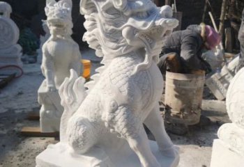 泉州正宗古典麒麟神兽招财动物雕塑