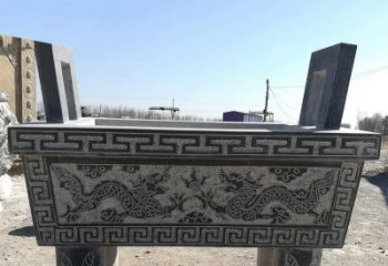 泉州寺庙墓地祭祀四足方鼎，青石仿古石雕香炉
